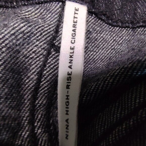 Rag & Bone Womens Snake Foil Nina SZ 27 High Rise Ankle Cigarette Jeans - Picture 7 of 12